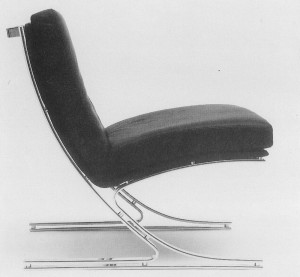 Der „Berlin Chair“ – 1975 von Meinhard von Gerkan für die VIP-Lounge des Berliner Flughafens Tegel entworfen.