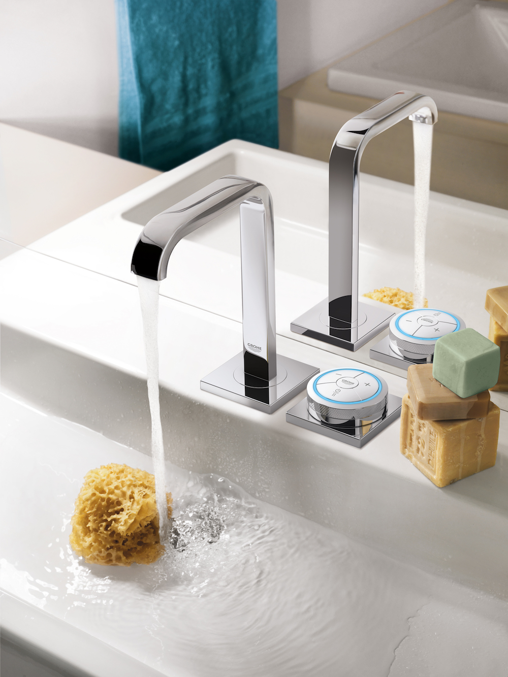 Die neue Armatur für das private Spa: Allure F-digital von GROHE