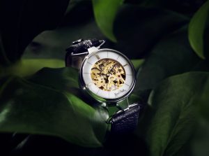 Rosenthal Armbanduhren Skeleton silver-skeleton-black
